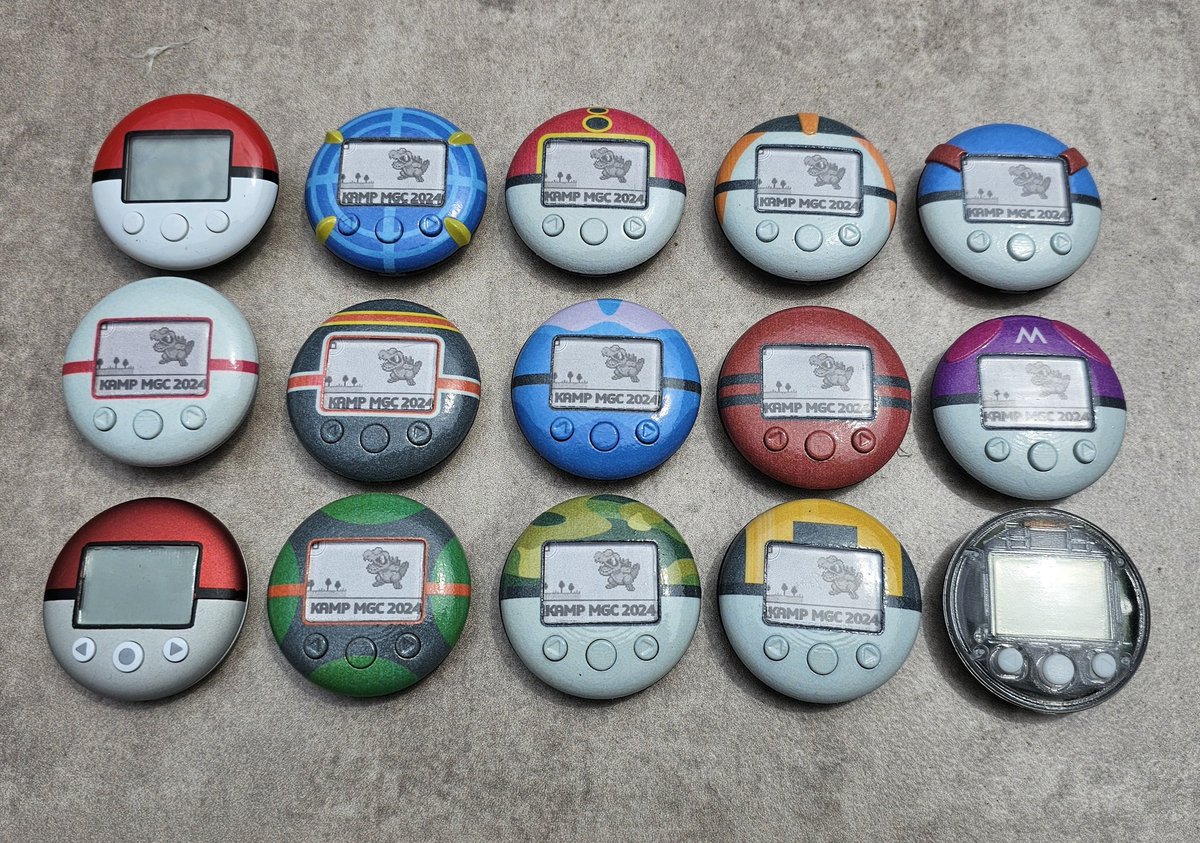 My Pokewalker 3D model has allowed me to 3D print most of the Gen 4 Pokeball designs as Pokewalkers! No paint involved!