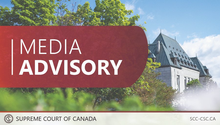 ATTN JOURNALISTS: Monday June 3 at 10 a.m. EDT, Chief Justice Wagner will hold his seventh annual news conference. For details on how to participate and ask questions, read the news release: decisions.scc-csc.ca/scc-csc/news/e…