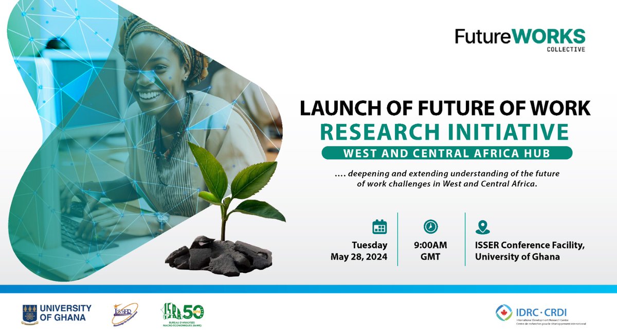 📣 Excited to launch the Future of Work Sub-Grants initiative for West & Central Africa 🌍! Join us tomorrow to discuss digital tech, climate change, & the future of work in agri-based economies 🌱
🎥 Watch livestream: youtube.com/live/SDt51_Skq…
#DigitalEconomy #ClimateAction