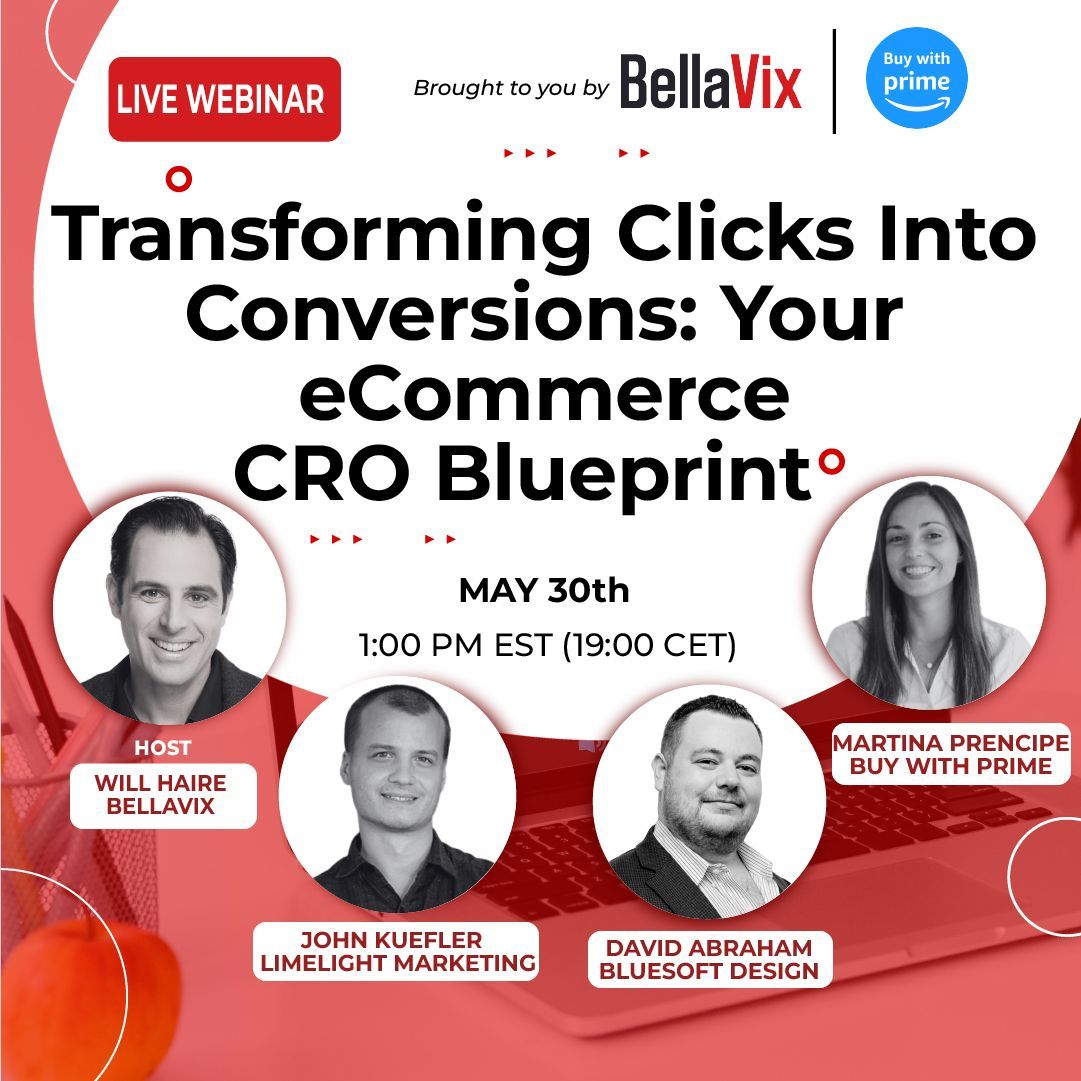 🚨Join our eCommerce CRO Webinar and discover proven techniques for website optimization, SEO mastery & data-driven marketing strategies.🌟

Don’t miss this chance! Register now👉buff.ly/3KeAe7U  

#eCommercemarketing #webinar #seohacks #datadrivenmarketing