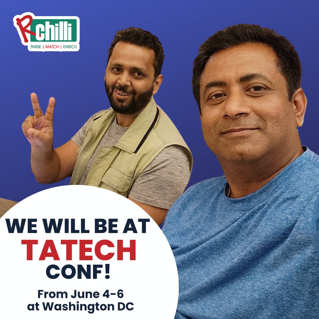 RChilli's tweet photo. RChilli is exhibiting at TAtech on June 4-6, 2024, at the International SPY Museum, Washington, D.C.! 🕵️♂️✨
Meet our experts and explore RChilli's AI solutions to revolutionize your recruitment process! 🤖
#Rchilli #TAtech2024 #HRTech #AIsolutions #RecruitmentInnovation https://t.co/1iVxmvSQiB