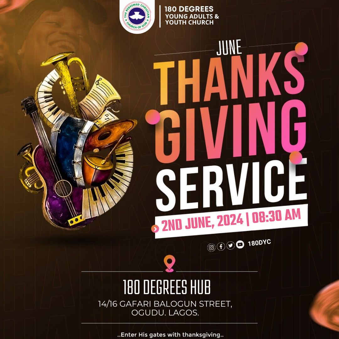 There’s a seat in service with your name on it! Don’t let it be empty when service starts 🙌 This week, some of the greatest people in town will gather under one roof to worship. What an amazing opportunity! #ThisWeek #Rccg180dyc #Harvest