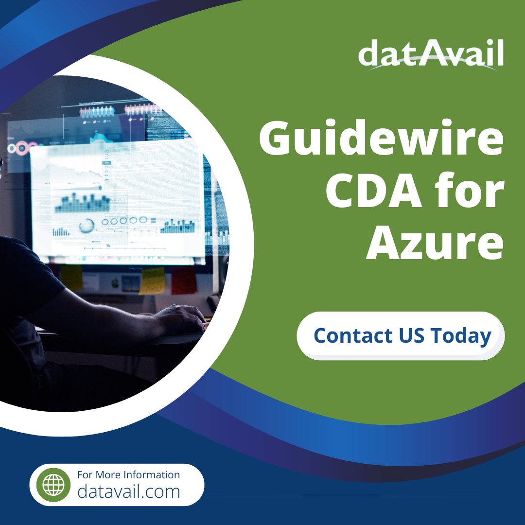 datavail's tweet photo. Modernize your Insurance #DataAnalytics with the Datavail #Guidewire Connector for #Azure! This innovative solution addresses vital industry trends: #Cloud adoption, automation focus, #AI/#ML integration, &amp; a 360° customer view. Contact us: https://t.co/Y5D3EHzvM4
#insurancesuite https://t.co/mDeQVnJhHq