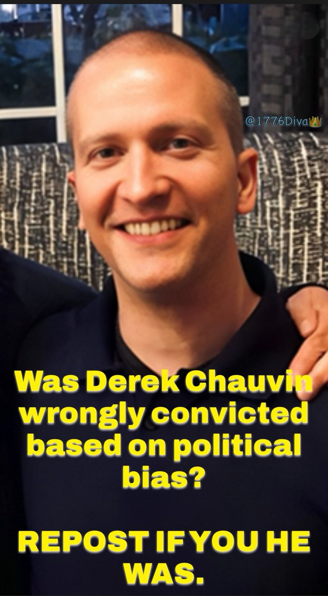 Should President Trump pardon Derek Chauvin when he is reelected in the fall? Tell me what you think and repost!
