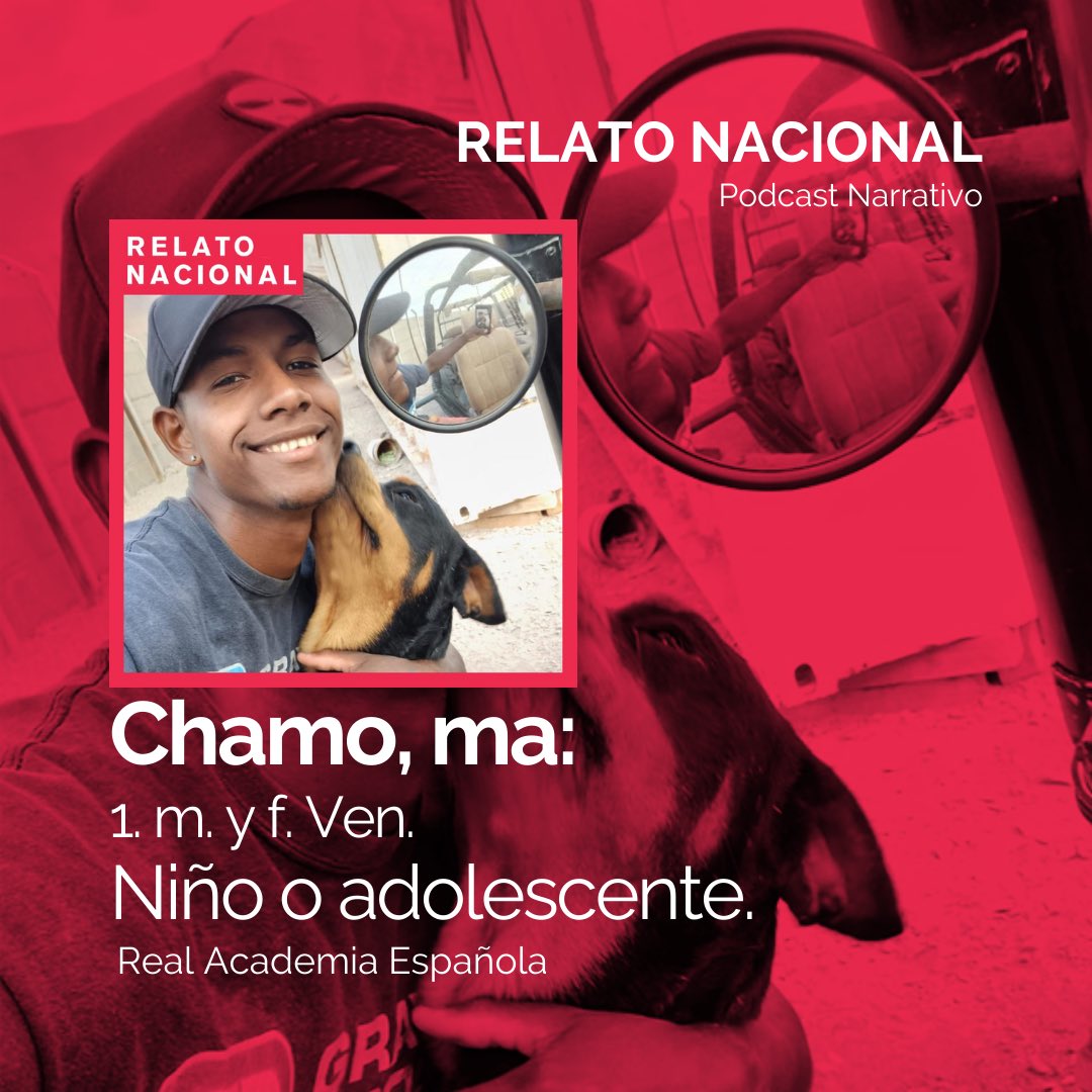 📚 ¿Qué significa “chamo” en Chile y Venezuela?

🎧 Escucha el capítulo 48 de @relatonacional “Mi chamo” de la periodista <a href="/ncastiloe/">Nancy Castillo</a> en relatonacional.com, Spotify o en tu app de audio favorita