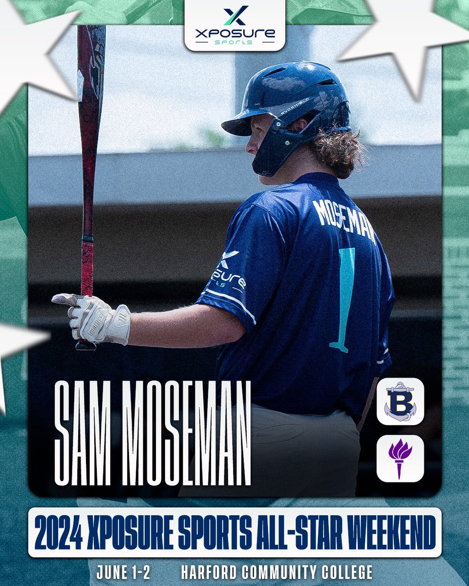 ⭐️⚾️𝟐𝟎𝟐𝟒 𝐀𝐋𝐋-𝐒𝐓𝐀𝐑 𝐖𝐄𝐄𝐊𝐄𝐍𝐃⚾️⭐️

👀 𝗥𝗢𝗦𝗧𝗘𝗥 𝗔𝗡𝗡𝗢𝗨𝗡𝗖𝗘𝗠𝗘𝗡𝗧 👀

💥 Welcome 𝗦𝗮𝗺 𝗠𝗼𝘀𝗲𝗺𝗮𝗻 from Bullis to this year's All-Star Weekend! 👊

📅 𝗝𝘂𝗻𝗲 𝟭𝘀𝘁-𝟮𝗻𝗱
🏟️ 𝗛𝗮𝗿𝗳𝗼𝗿𝗱 𝗖𝗖

<a href="/spmoseman/">Sam Moseman</a> | <a href="/BullisAthletics/">Bullis Athletics</a> | <a href="/nyu_baseball/">NYU Baseball</a>