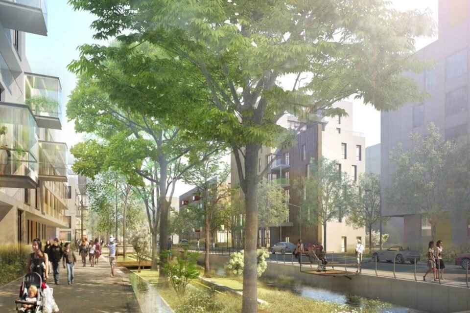 Un nouvel espace vert va voir le jour dans le quartier Luciline de #Rouen, toujours en construction, et se situera aux alentours de l’allée principale, mail Andrée-Putman.