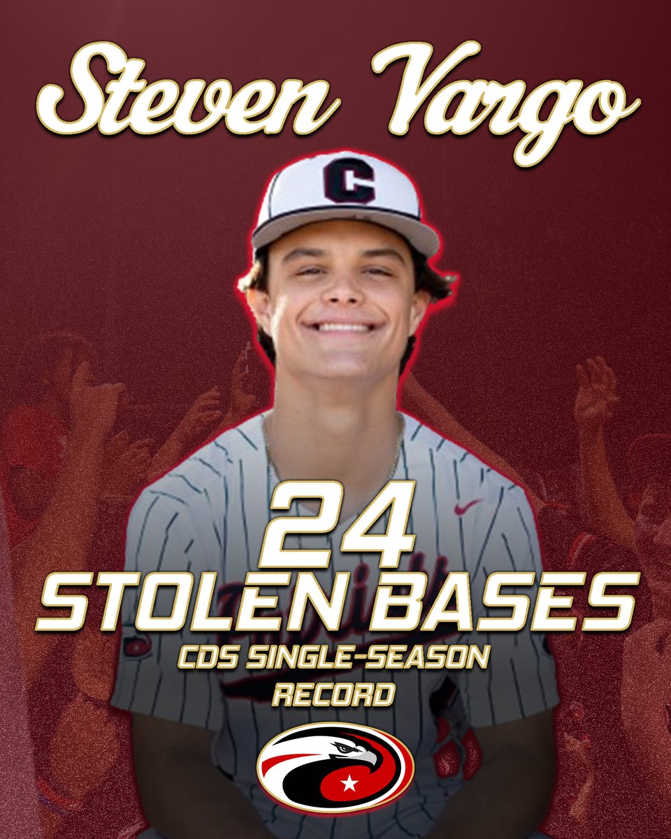 His speed paid dividends, and led to uncharted territory for a Patriot.

Congrats to @StevenVargo8 on the record!

#WeAreCDS #PatriotNation @CDS_Athletics