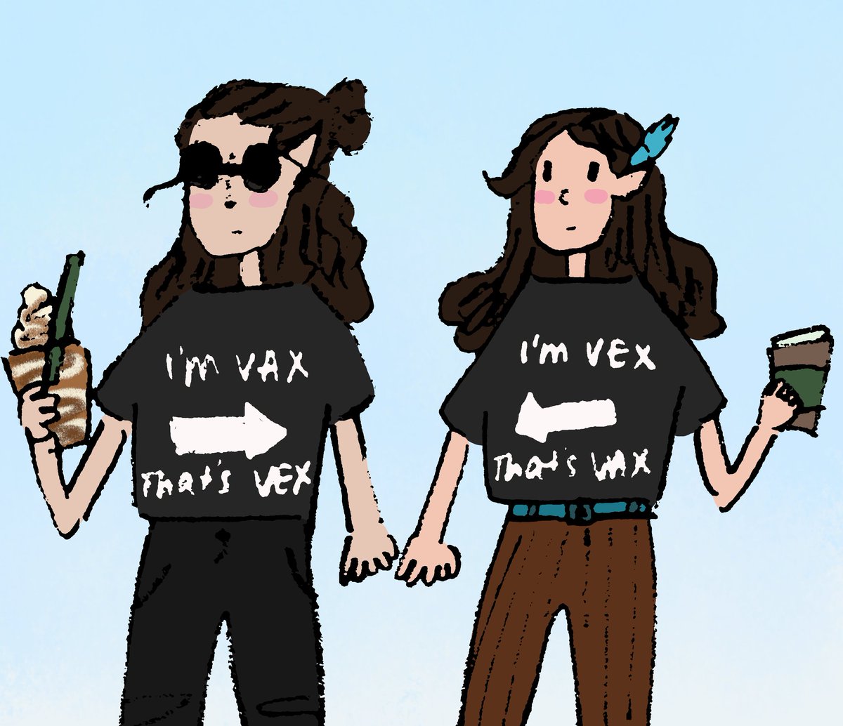 shows up 8 years late to critical role with iced coffee ✌️ #voxmachina