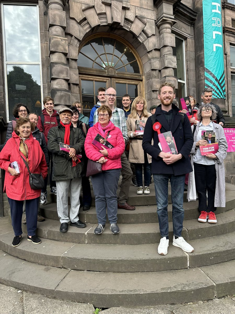 I know it’s a cliché, but it *really was* a great response on the doorstep tonight! 

We were out campaigning around the Meadows, near Summerhall. Thanks to everyone who spoke us. 

Vote Labour on July 4th! #voteScotLab24