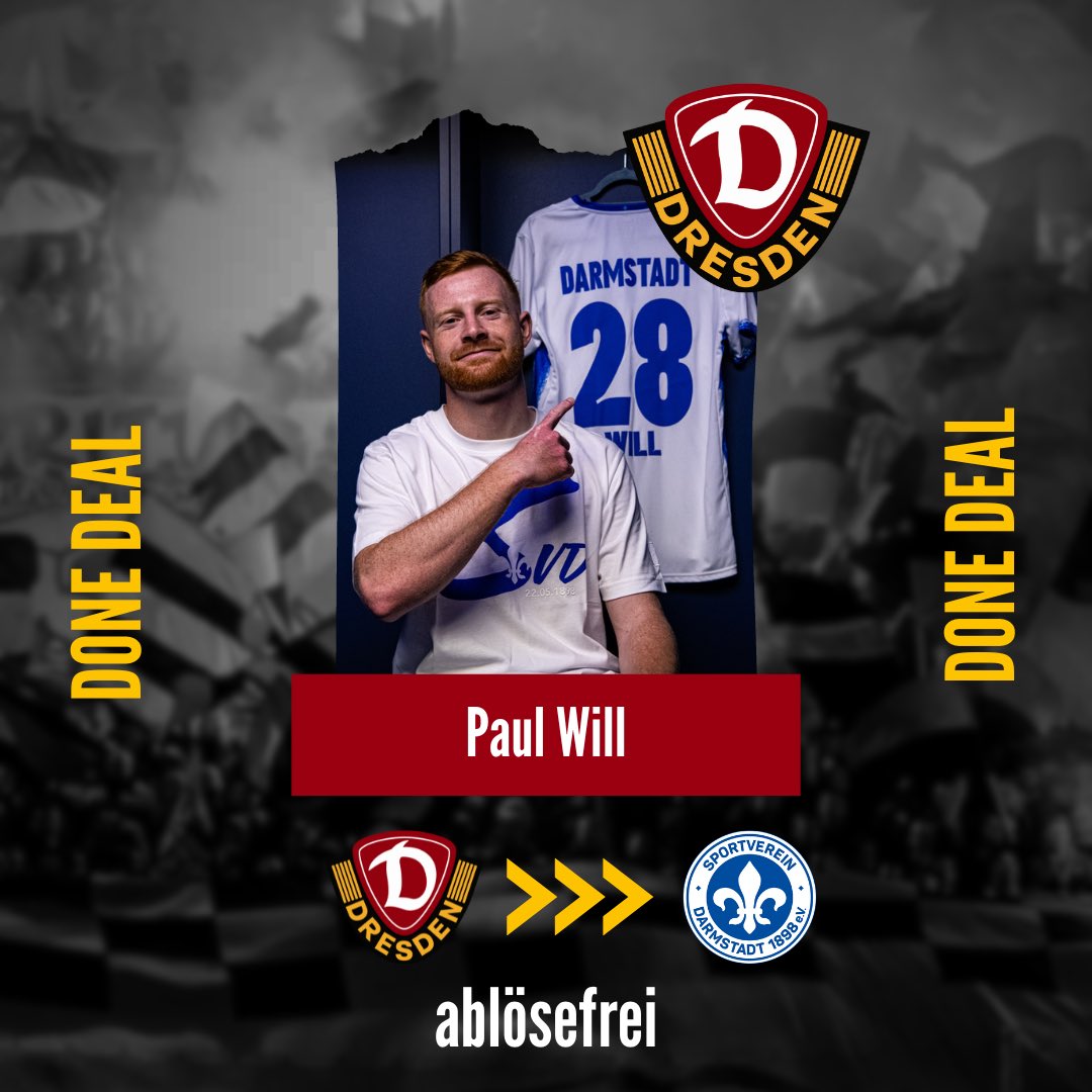 Besser spät als nie…

Aber nun auch offiziell! Paul Will wechselt in die 2. Liga nach Darmstadt. Viel Erfolg!

#sgd1953