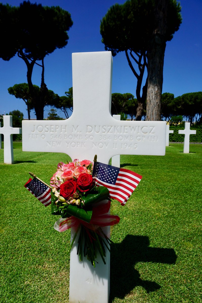 Flight Officer of the Army Air Corps. Aspiring sports writer and exhuberent fan of the Brooklyn Dodgers. Interred at the Sicily-Rome American Cemetery and Memorial. Forever in our hearts. #MemorialDay #MemorialDayTribute #baseball @Dodgers @usabmc