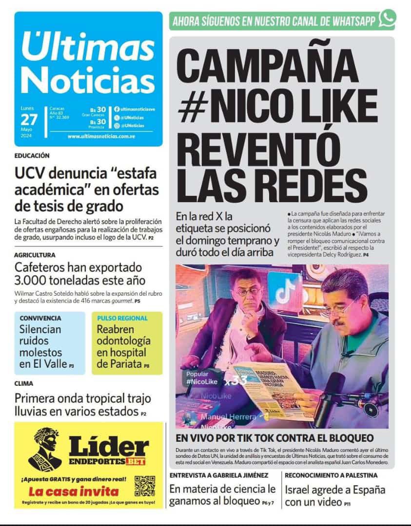 Campaña NicoLike reventó las REDES . Qué opina mi gente bonita? Sistema Patria Cilia Flores Nicolás Maduro Diosdado Cabello