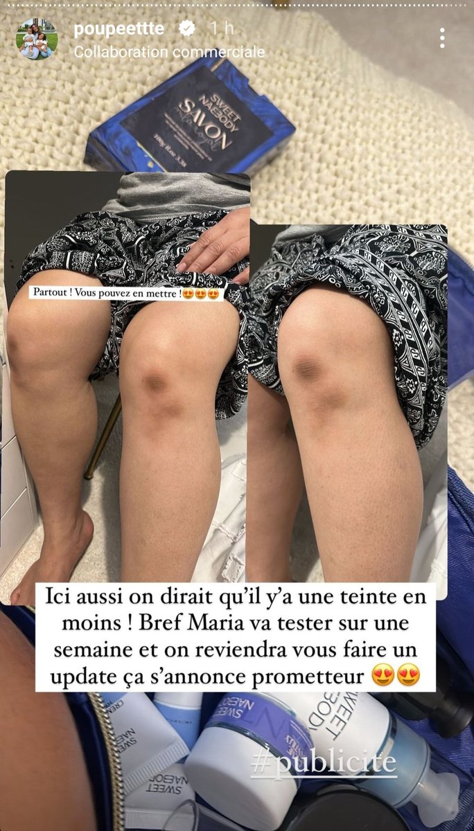 #poupettekenza utilise sa nounou Maria comme cobaye pour tester ses produits sponsorisés ; et hop qu'elle la tartine de crème bleue tout en la prenant en photo dans toutes les poses possibles. Maria va-t-elle toucher une partie de l'argent de la sponso ? 🤔