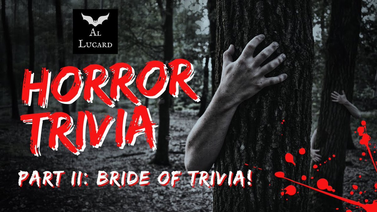 Horror Trivia Part II: The Bride of Trivia! 

I'm back with another round of horror trivia

youtu.be/3rzfaG96Z0A

#horrortrivia #movietrivia #trivia