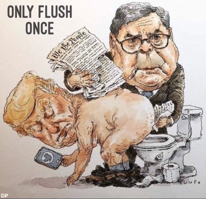 Nobody knows how dirty Trump is more than Bill Barr, yet he will still vote for him because he will do less damage to the country than Biden. What kind of BS is this? He’s obviously being extorted by the Trump/Putin regime.