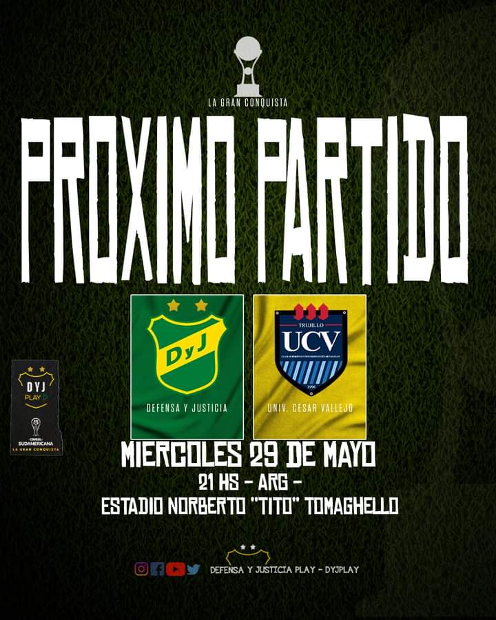 AguSuarezDyJ's tweet photo. SÓLO POR AMOR AHÍ VAMOS A ESTAR JUNTO AL EQUIPO DE NUESTRAS VIDAS 💚💛💚

#DefensayJusticia 
📸 @DyJPLAY https://t.co/nxBooj2KCc