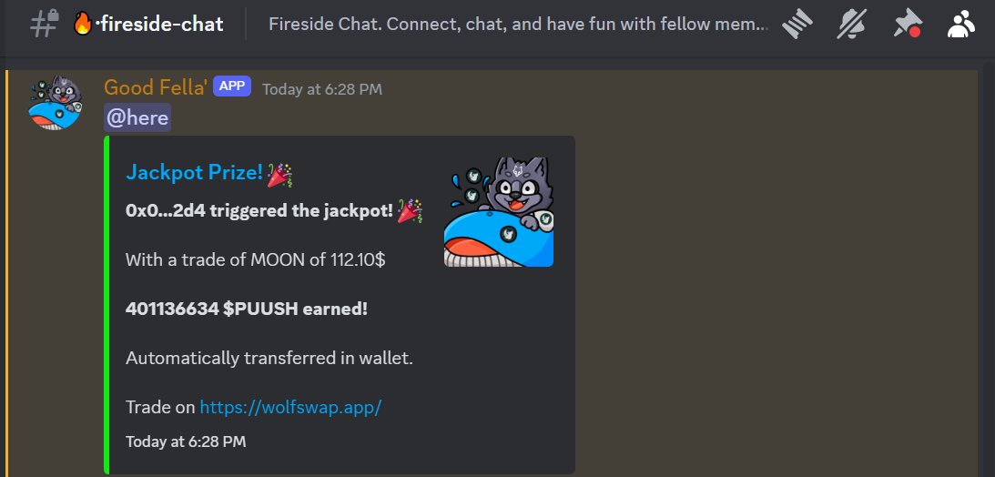 TexasHODLcro's tweet photo. someone won a bag of $puush for just making a 10$ swap on @wolfswapdotapp https://t.co/IOBbZQUJgD