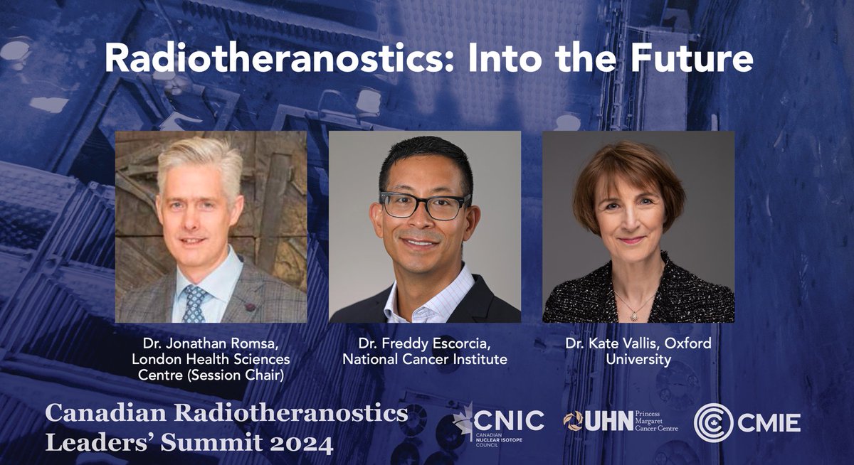 Excited to participate in the Canadian #Radiotheranostics Leader's Summit in a couple weeks along with an impressive international roster! What new #radiopharmaceuticals target/agent are you excited about? #radonc #nucmed