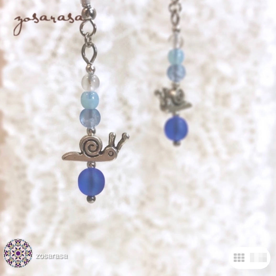 zosarasa's tweet photo. 150: 雨粒とまいまいのピアス／イヤリング
⁡
https://t.co/1xQnFJ2z5P
⁡
おはようございます🐌
⁡
(*˙˘˙*)❥❥ Creema・minne さんにて販売中。プロフィールURLより直接どうぞ♡
⁡
#青 #カタツムリ #でんでん虫 #マイマイ #梅雨 #雨の日 #ハンドメイドアクセサリー #zosarasa https://t.co/tWUsUfSfh6