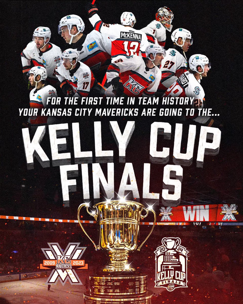 kc_mavericks's tweet image. With a 4-2 record in the Western Conference Finals…
FOR THE FIRST TIME IN FRANCHISE HISTORY…
KELLY CUP FINALS HERE WE COME!