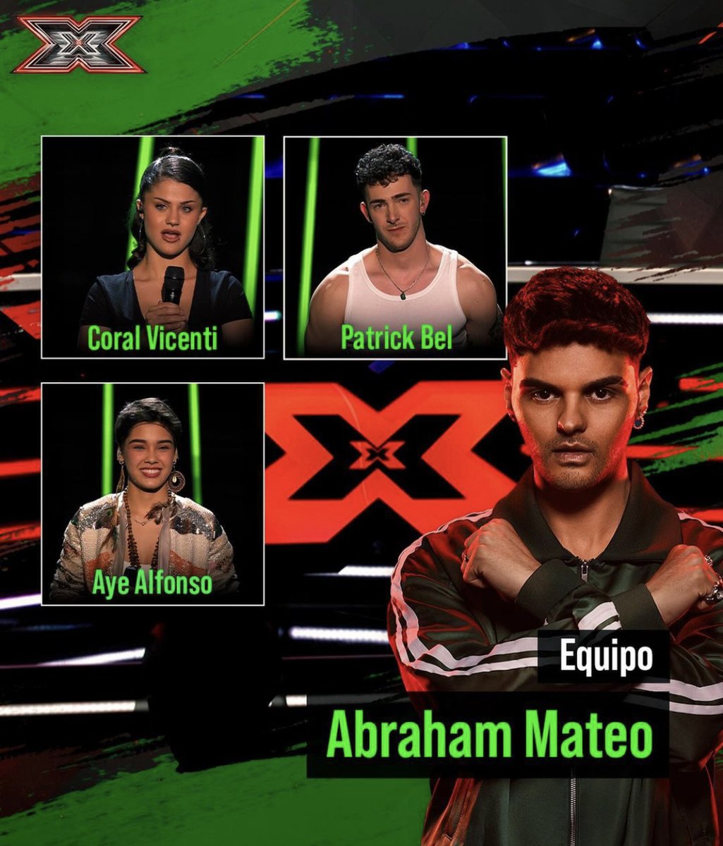 Que buena noticia, los tres concursantes del equipazo de @AbrahamMateo pasan al completo a la segunda semifinal, oleee ese artee!!! 🔥❤️🙅🏻 #FactorXDirecto #FactorX7