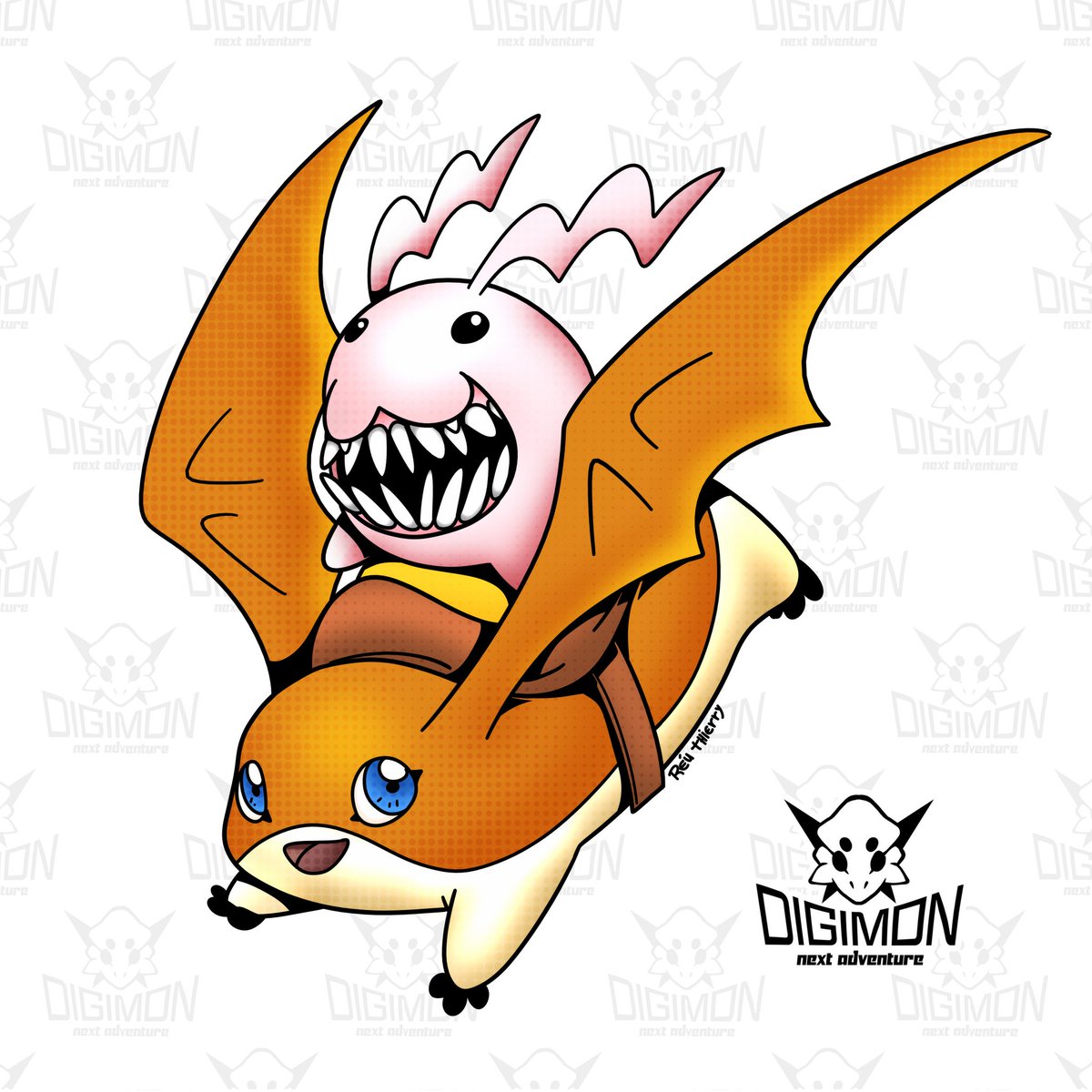 The randomness provided by Inktober 2023. 

#DigimonNextAdventure #Digimon
#デジモン #オリデジ #デジタルモンスター
#FanDigimon #Patamon #Tokomon