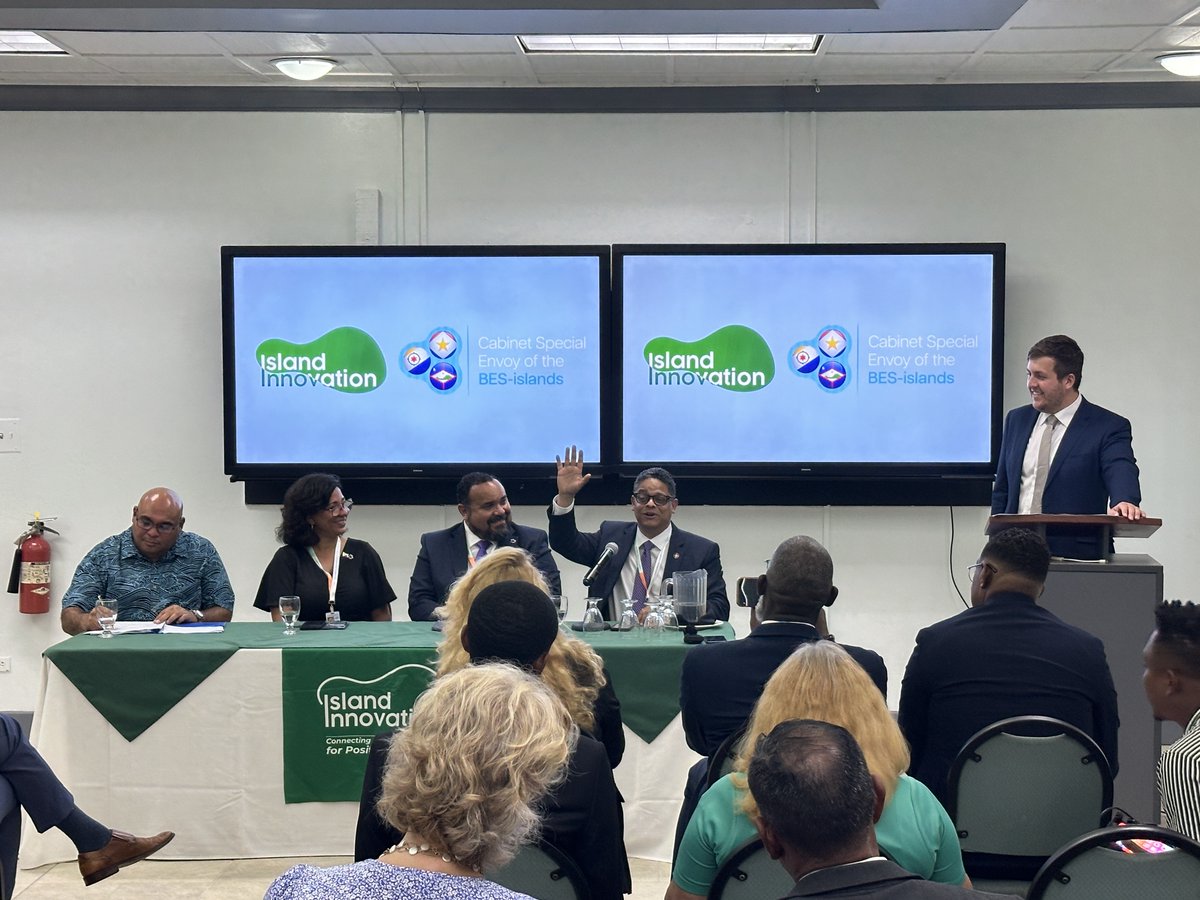 We kicked off the week with Island Innovation's first side event at #SIDS4 Antigua & Barbuda! 'Catalysing Climate Finance Flows for Overseas Territories and Sub-National Island Jurisdictions,' featured an impressive lineup of speakers, including Hon. Gilmar Pisas, PM of Curacao.