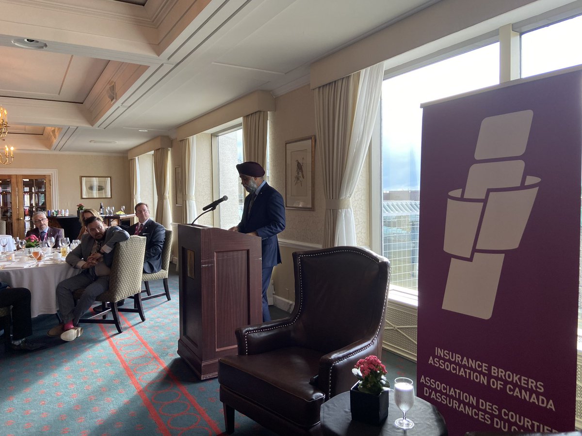 Insurance brokers are a crucial partner in the fight against climate change. At the <a href="/IBACanada/">IBACanada</a> reception tonight, we reinforced the importance of our work to protect and support those affected by natural disasters as climate change makes disasters more frequent &amp; severe.