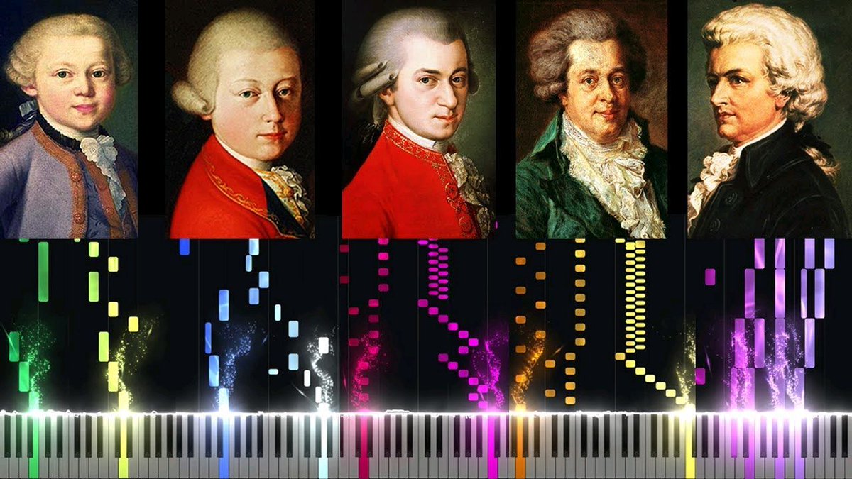 A Colorful Evolution of Mozart’s Music From Age 5 to 35 bit.ly/4cd1KP9