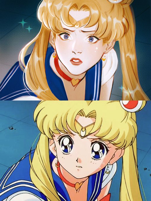 「heart choker sailor moon redraw challenge (meme)」 illustration images(Latest)