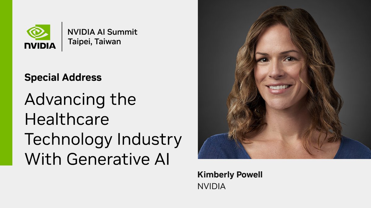 Dive into the future of digital surgery, health, and biology with NVIDIA's VP of Healthcare and Life Sciences, Kimberly Powell. Explore NVIDIA's #AISummit #healthcare sessions: nvda.ws/3KhPXTC