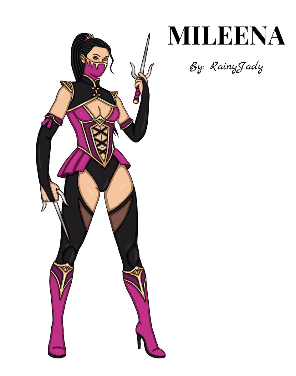 Omg I can’t believe this whole time I forgot to post my Mileena ponytail variant 😭