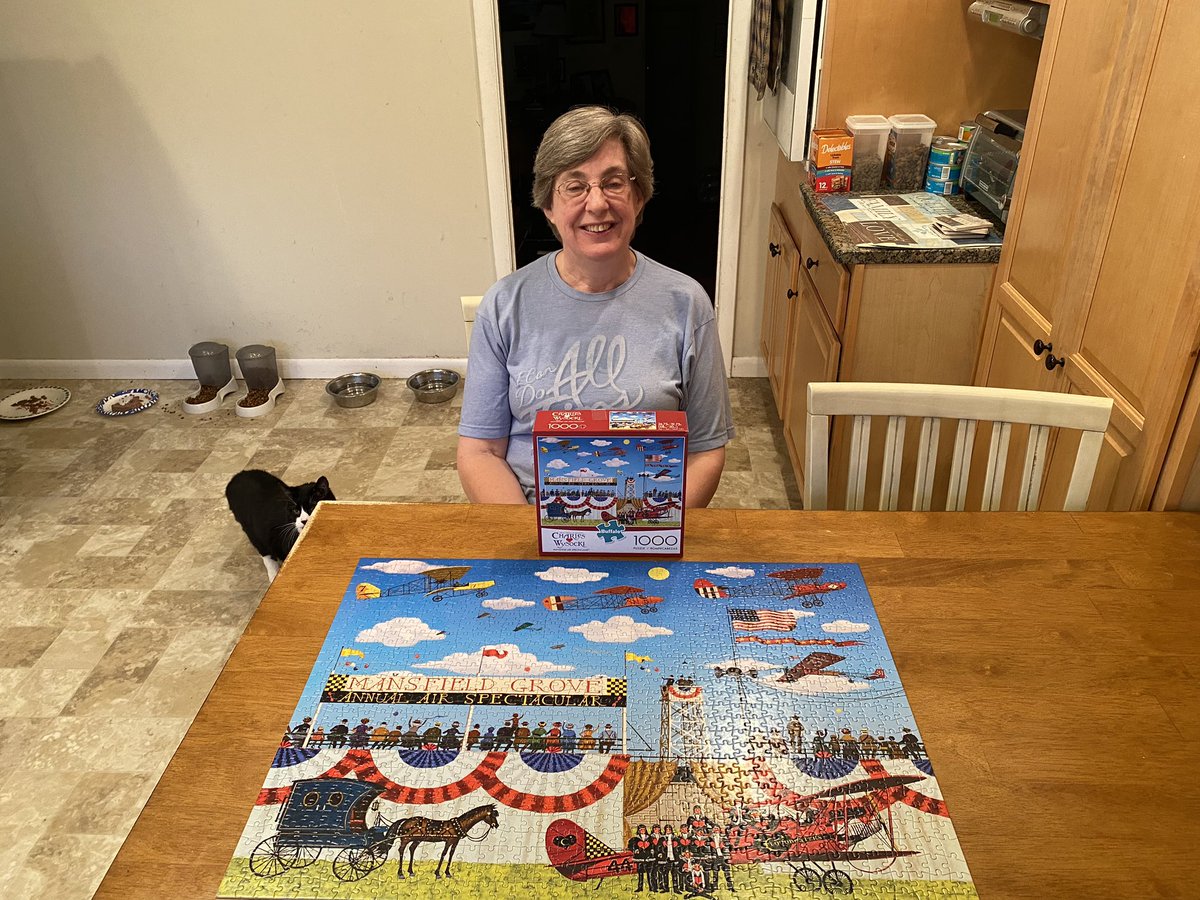 Jan Schopfer finishes another puzzle! #puzzle #puzzles #puzzlesofinstagram #puzzletime #puzzlelover #puzzlelovers #jigsawpuzzle.