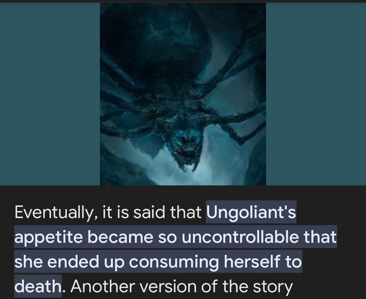 Every time a CEO states that they failed to hit sales targets (while sitting on vast revenues of wealth) the more I am reminded of Ungoliant’s insatiable appetite being the cause of her death.