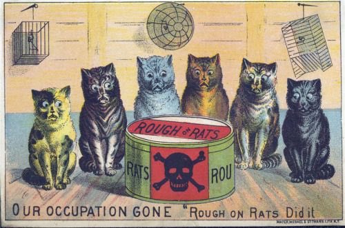 Today’s Vintage Ad With Unexpected Cats. An unemployment line. Depressing.