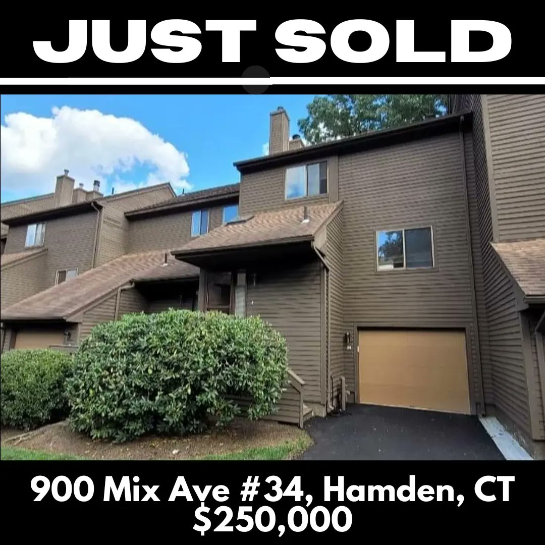 petertesta's tweet image. JUST SOLD! 900 Mix Ave #34, Hamden, CT $250,000 Buyer's Agent: Peter Testa Buying or Selling property in CT? Call/text me Peter Testa with Kiwi Homes at 203-442-3873. #ctrealestate #hamdenct #ctrealtor #ctrealestateagent #hamdencondos #hamden #ctproperties #ctcondos #justsold