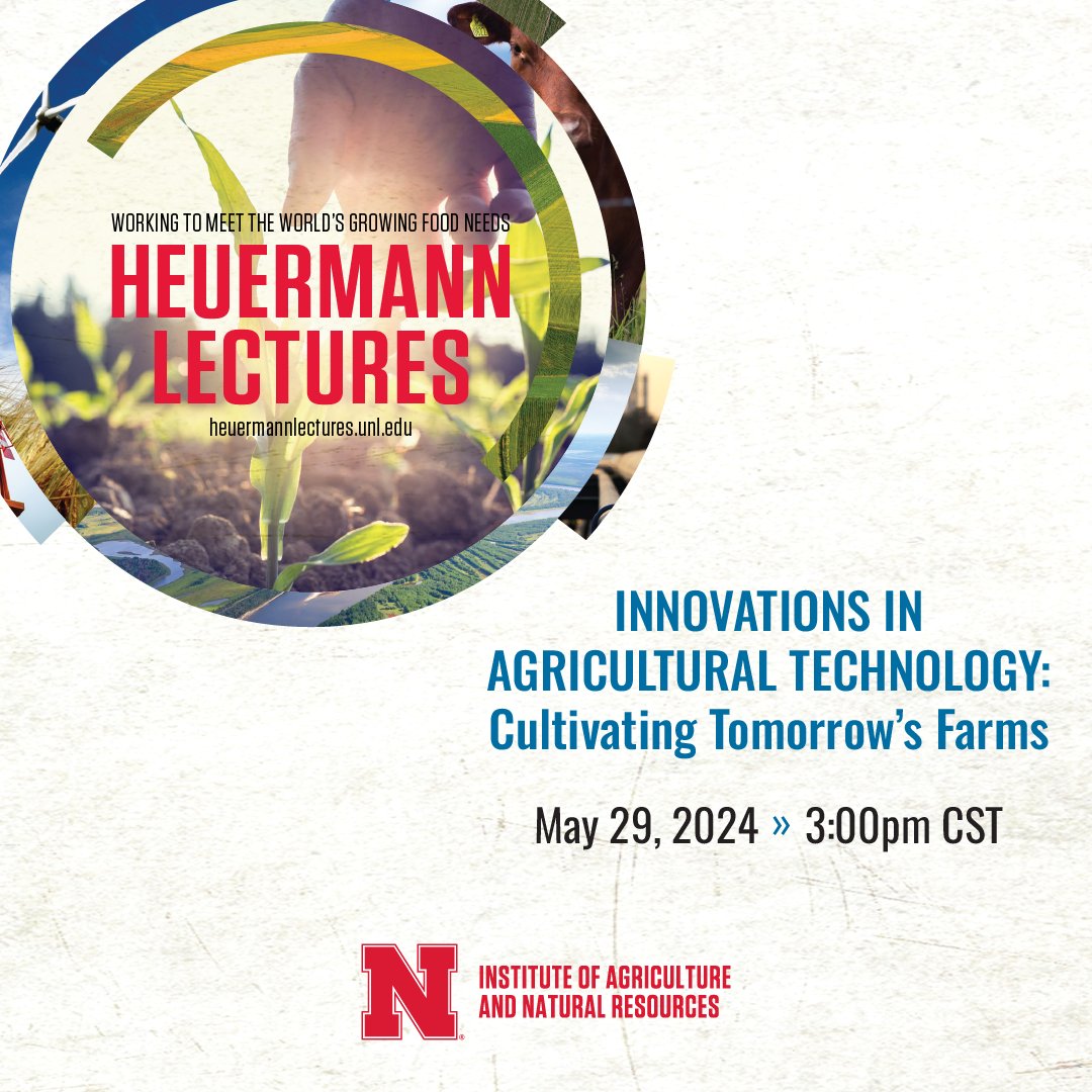 NebraskaCombine's tweet image. This week ➡️➡️

Industry leaders, entrepreneurs, and innovators will explore the solutions shaping #agtech at this Heuermann Lecture by IANR.

Thought leaders from Grit Road Partners and Invest Nebraska/The Combine will share insights.

More info - heuermannlectures.unl.edu