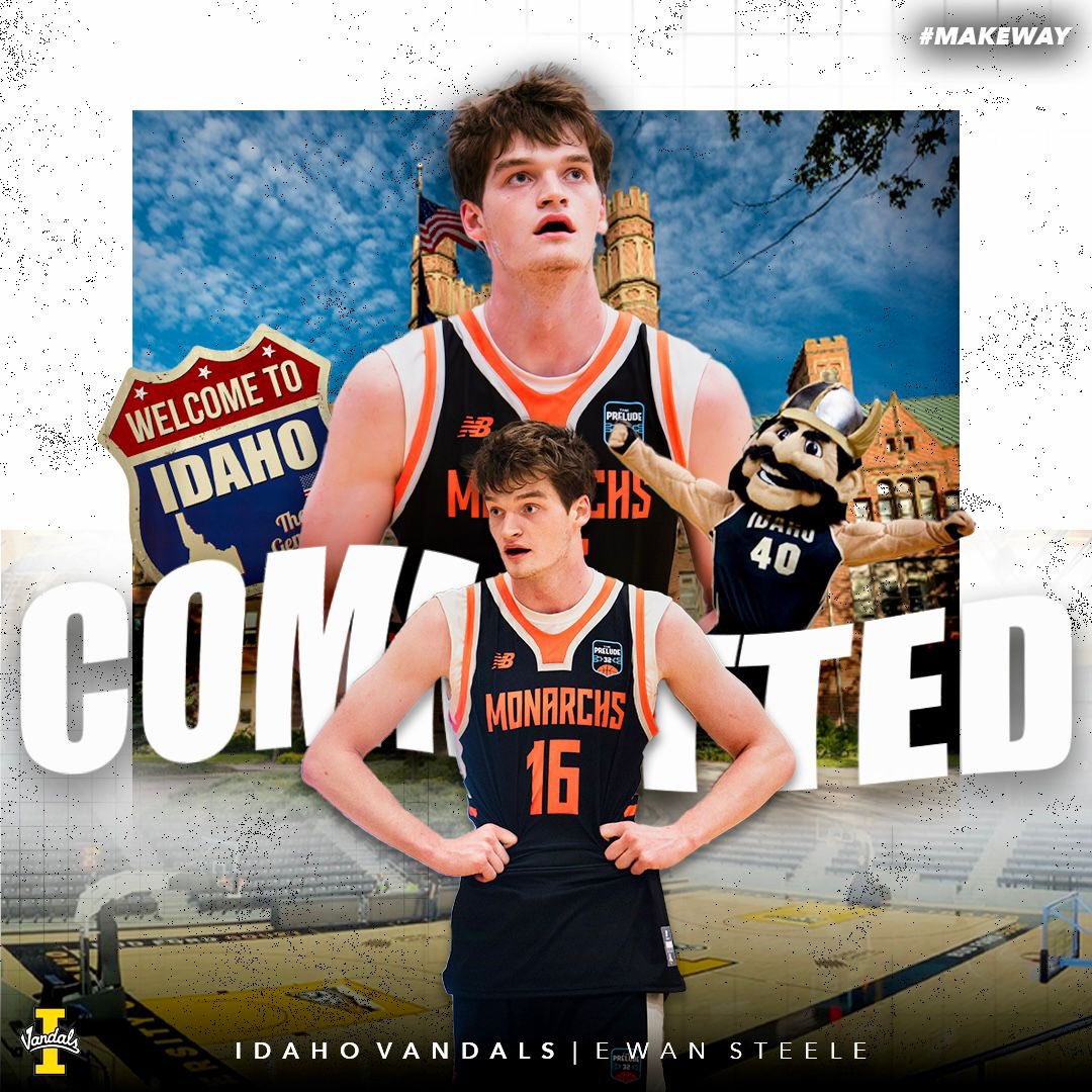 Monarchs Elite (@monarchselite) on Twitter photo Big News!🏀 Our very own <a href="/_ewansteele_/">Ewan Steele</a> is taking his talents to Idaho University <a href="/VandalHoops/">Idaho Basketball</a> Congratulations Ewan!
#GoVandals #MakeWay #MonarchsElite Big News!🏀 Our very own <a href="/_ewansteele_/">Ewan Steele</a> is taking his talents to Idaho University <a href="/VandalHoops/">Idaho Basketball</a> Congratulations Ewan!
#GoVandals #MakeWay #MonarchsElite