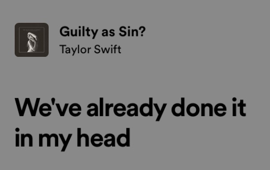 this is the most relatable lyric she has ever written i fear
