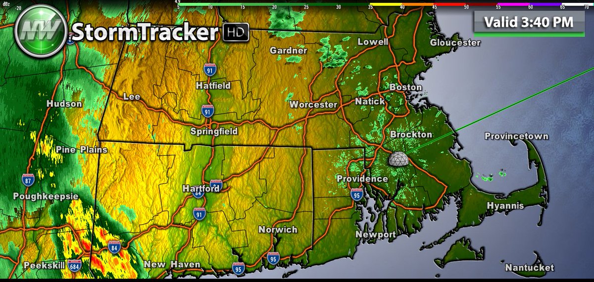 Good afternoon! It's a mostly cloudy #MemorialDay across #SNE, featuring a few scattered showers and temperatures in the 60s and 70s: