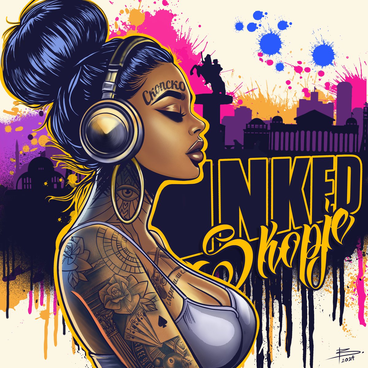 Happy to announce that INKED SKOPJE is SOLD OUT 🥳🥳🥳 While I was sleeping my awesome friend @_bennycreator sniped all 8 editions that were left, thank you so much fam 🙏🫂🫶 Can't wait to start the mural 🥰🥰🥰