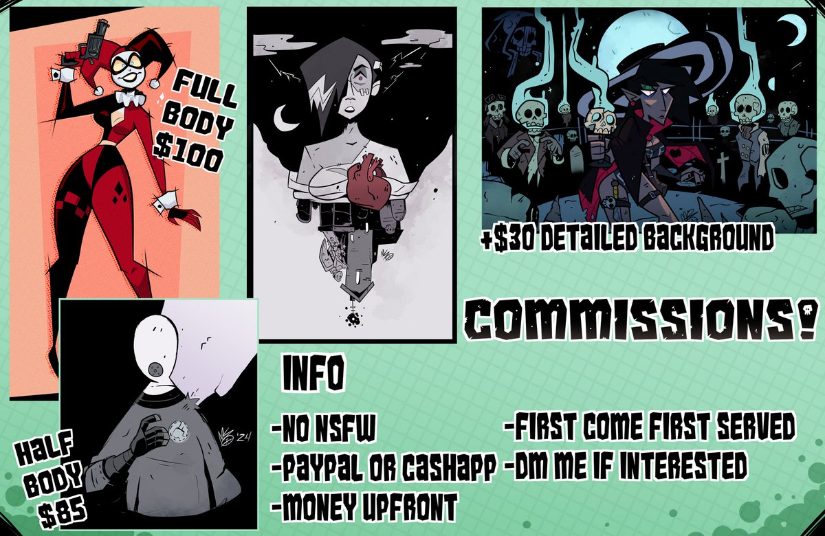 Hey there friends! These are open once again! So why not send me a DM if interested, huh?