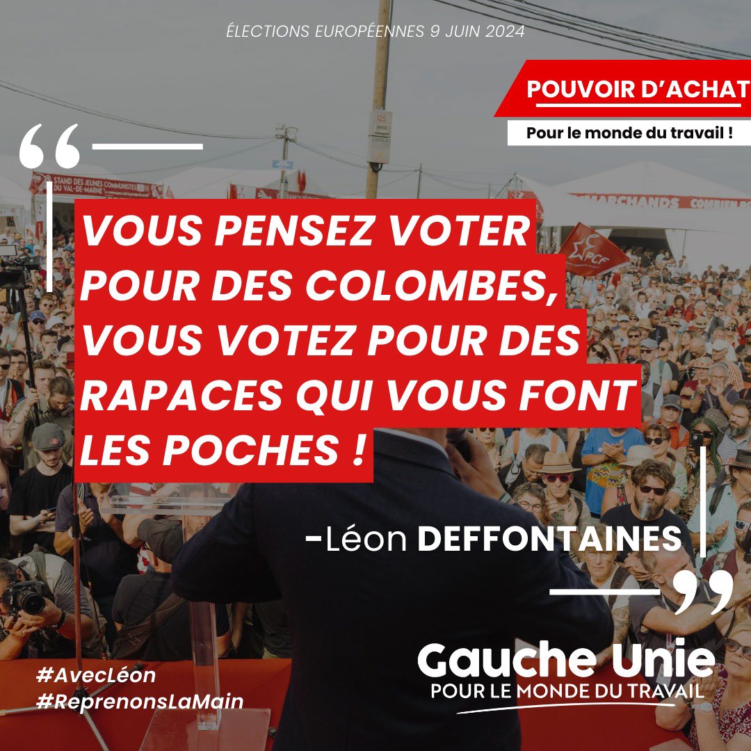 PCF531's tweet image. « Il faut sortir du marché européen de l’énergie qui indexe le prix de notre énergie sur le prix du gaz allemand »
🗳️LE 09 JUIN, LE VOTE UTILE C’EST @L_Deffontaines avec la #GaucheUnie !