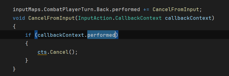 FelipeIshimine's tweet image. The Unity "NEW INPUT SYSTEM " (new since 2018 btw) has such dumb design decisions...
1. Register to an InputAction using the "performed" event
2. Check if the callbackContext.performed is TRUE(?)
WTF is this?! 
#MadeInUnity