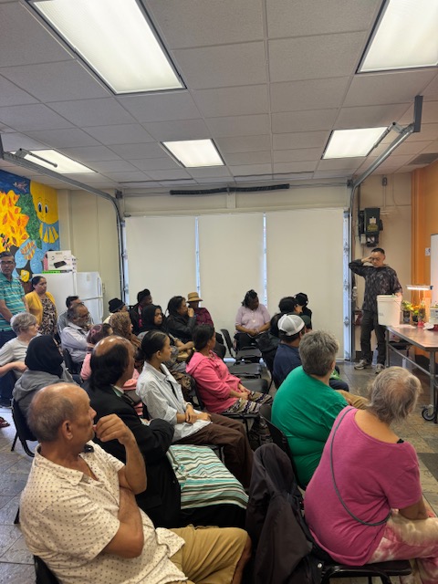 The Storefront held a garden opening event at our R.O.S.E community garden on May 17, 2024. 50+ gardeners &amp; volunteers joined us for a great evening of garden clearing &amp; knowledge sharing. We thank them for sharing their passion for the fruitful work done annually in the garden.