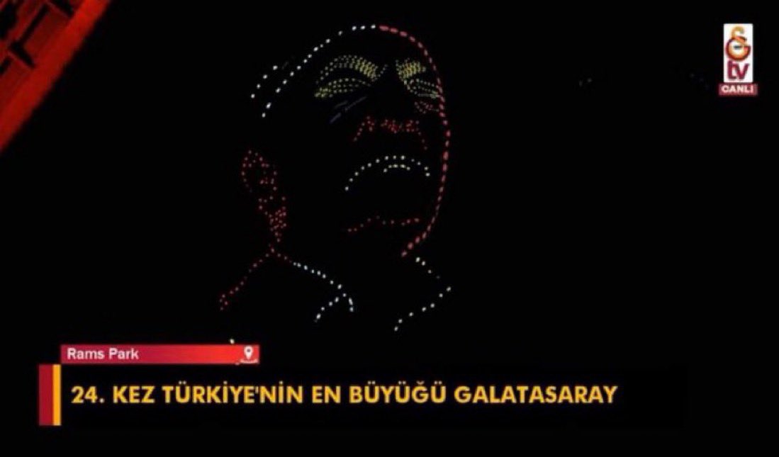 Drone ile Fethullah Gülen’in slüetini yansıtmışlar ????