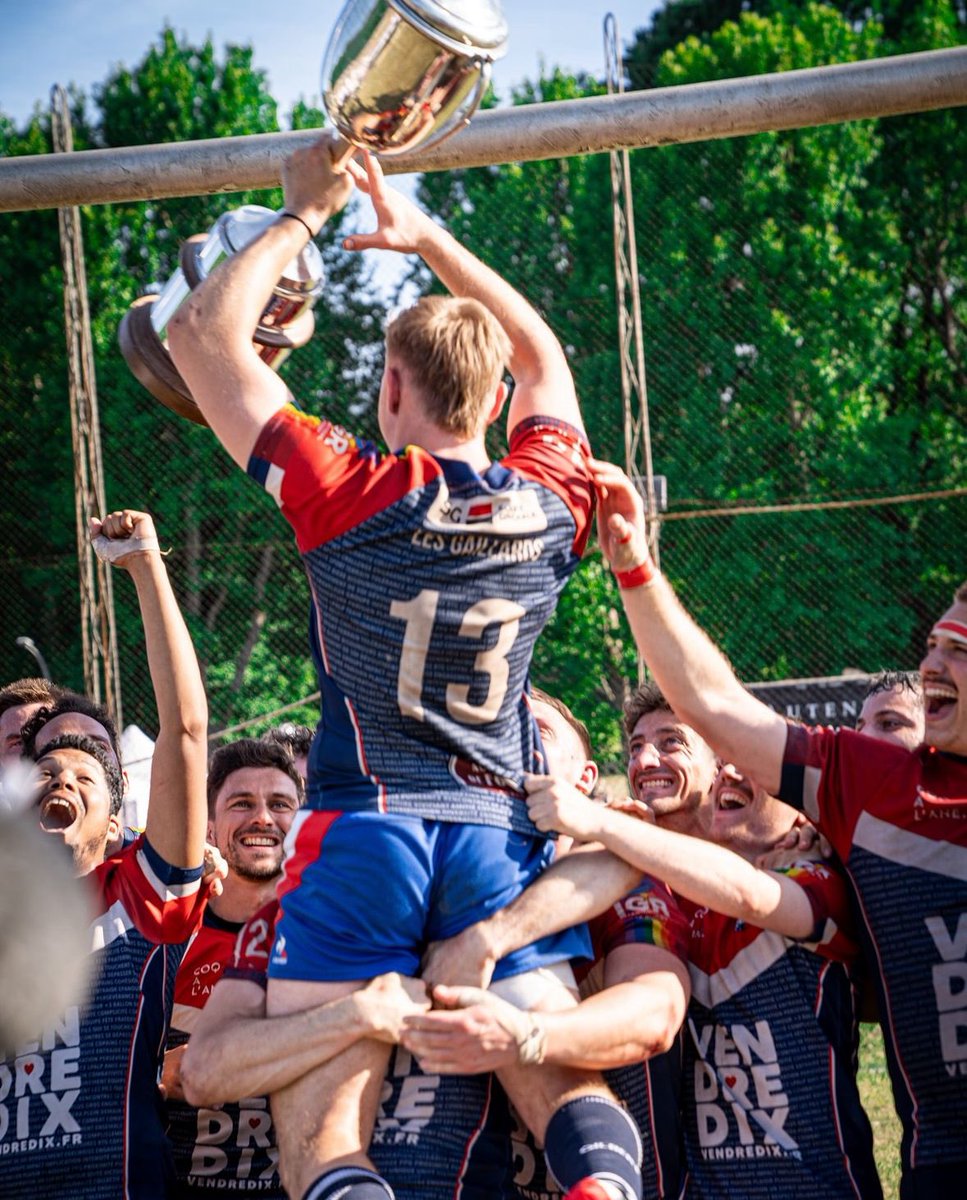 Félicitations @les_gaillards pour votre victoire à la coupe du monde de rugby des clubs inclusifs ! Quelle fierté de voir ce club de rugby parisien, le premier inclusif en France, sur la première place du podium. Une victoire pour votre club et les valeurs que vous portez 👏🏻