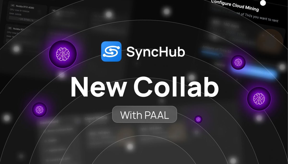 SyncHubAI's tweet image. $SYNH 🤝 $PAAL

We are thrilled to announce our collaboration with @PaalMind

PAAL empowers users to create personalized AI bots for use across multiple platforms, offering versatile solutions for protocols.