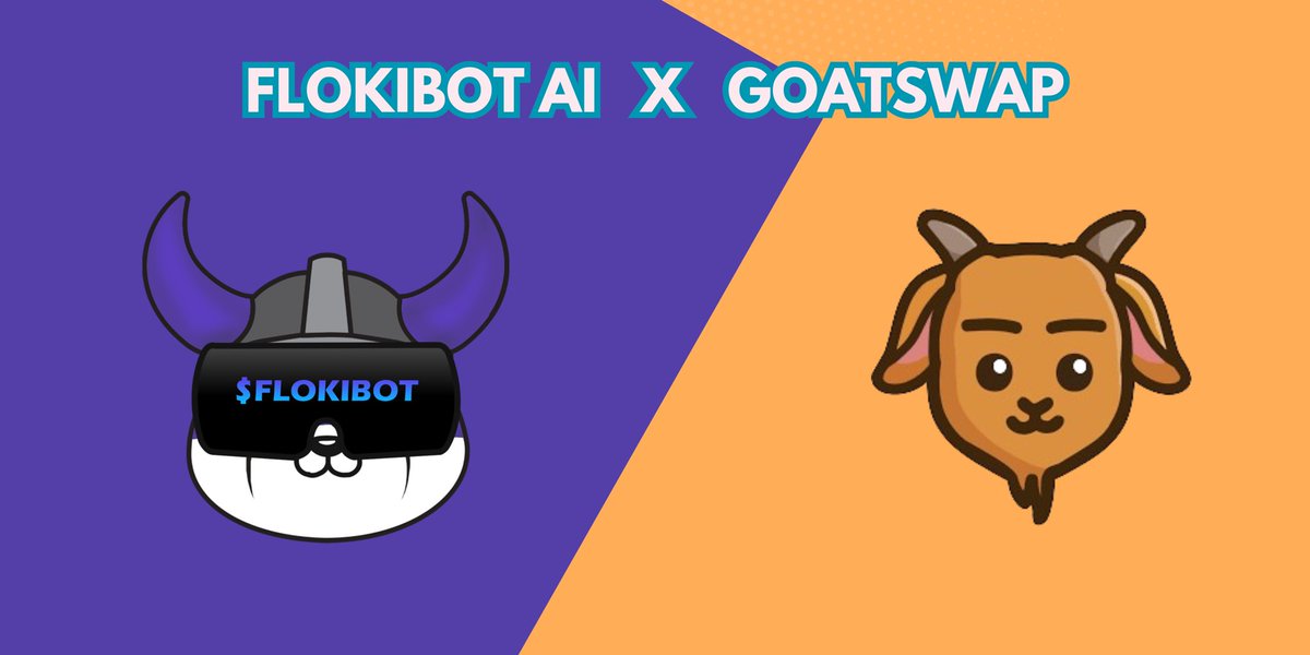 FlokiBot's tweet photo. We’re happy to announce our dex partnership with @goatswap_com

After receiving positive feedbacks we weren’t hesitant to use @goatswap_com as our dex partner after successful fair launch on @pinkecosystem 

Let’s build &amp; grow together 🚀💥

#FlokiBot #Goatswap #Pinksale #dex https://t.co/ruPvOGPhJC